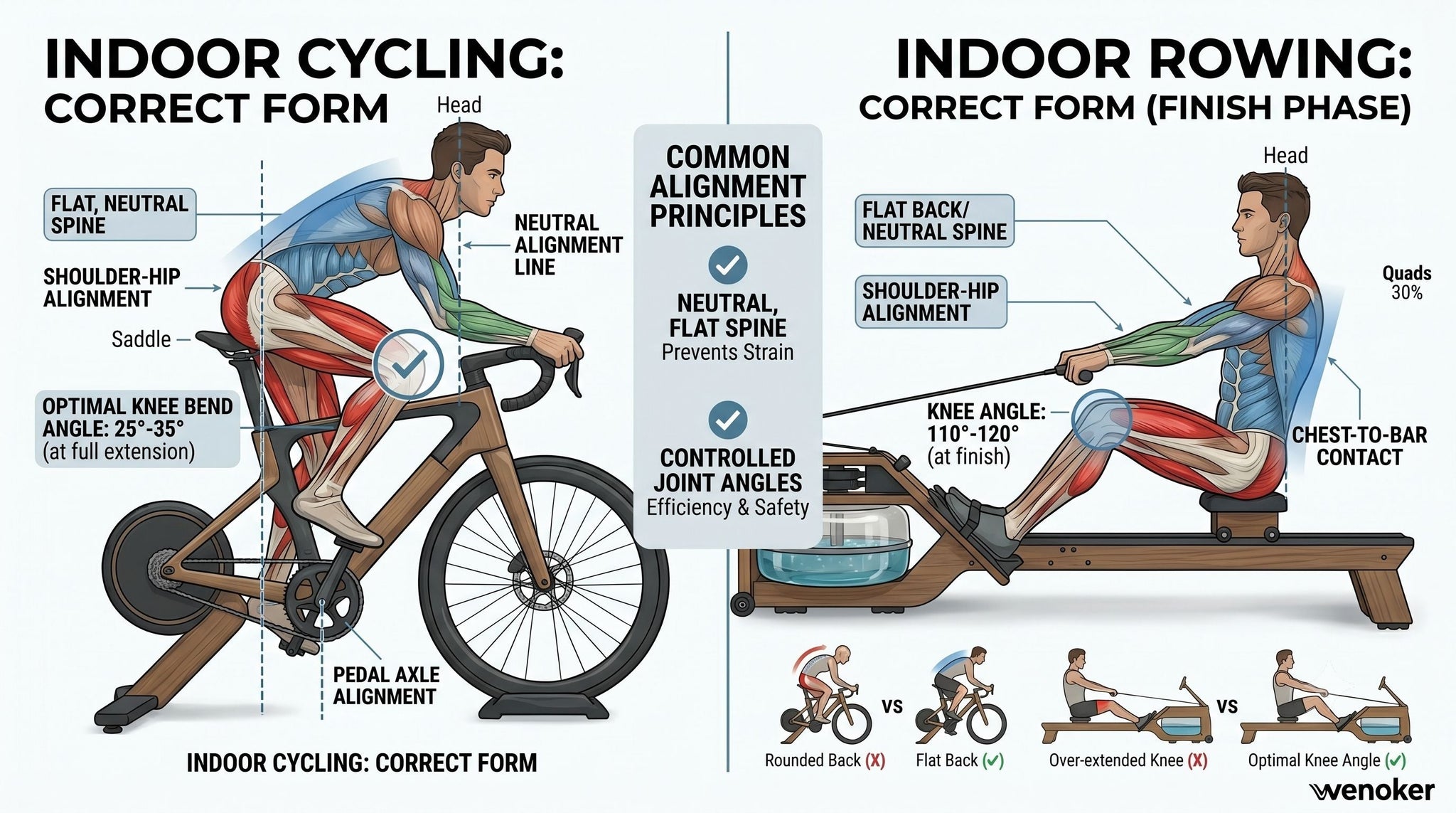 Exercise Bike & Rower Seat Adjustment Guide: Perfect Posture – Wenoker