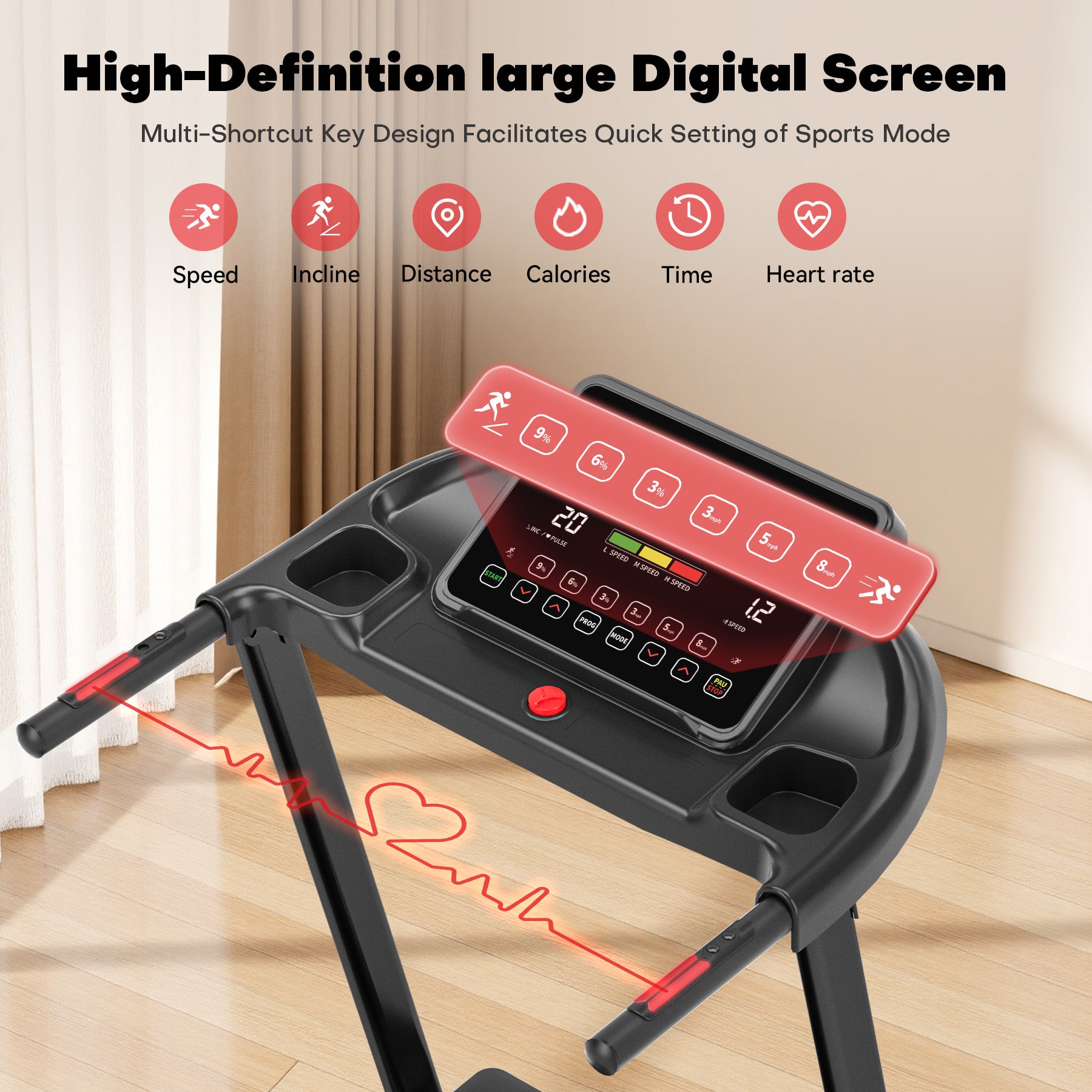 Wenoker Foldable Treadmill X-T421