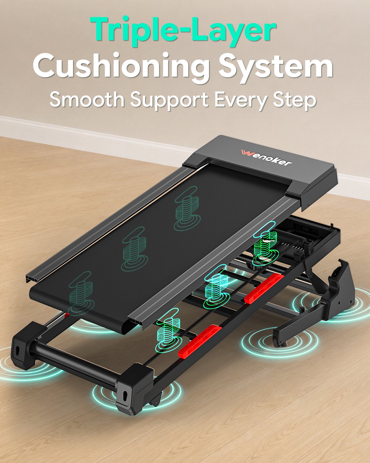 Wenoker Folding Treadmill with Incline X-T510M