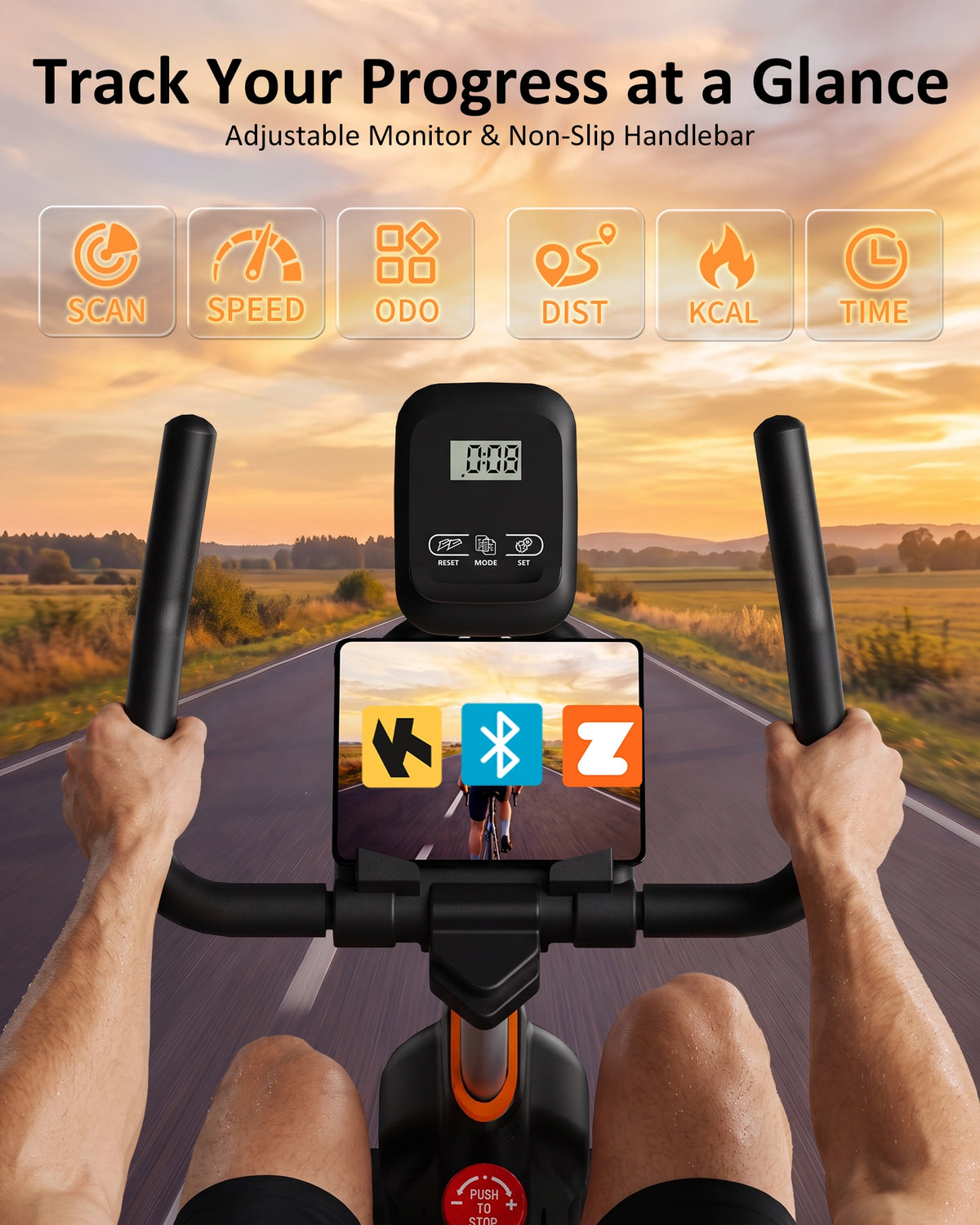 Wenoker Magnetic Exercise Bike S30 (JC312) orange