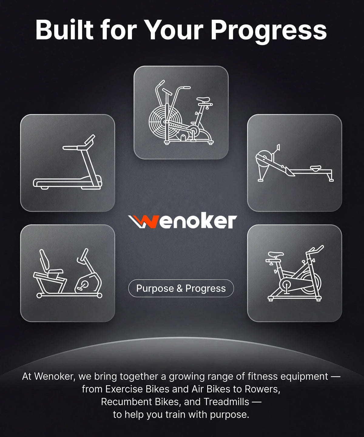 Wenoker Air Resistance Exercise Bike A30 (K22648)