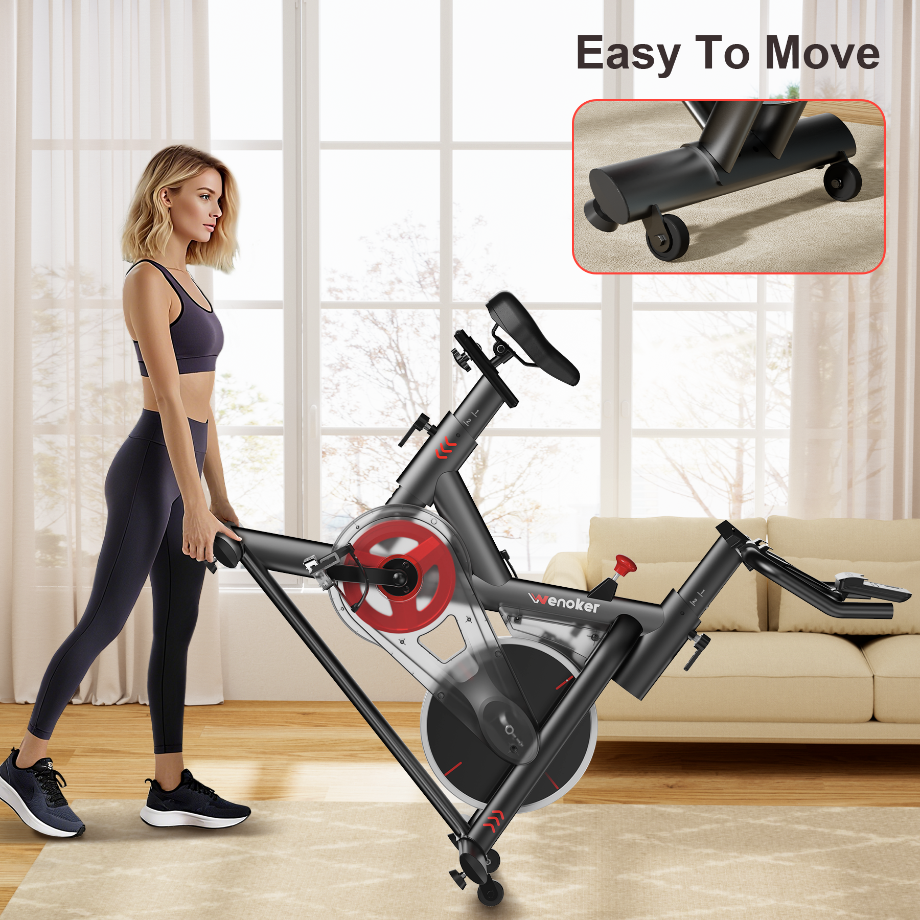 Wenoker Magnetic Exercise Bike JC317