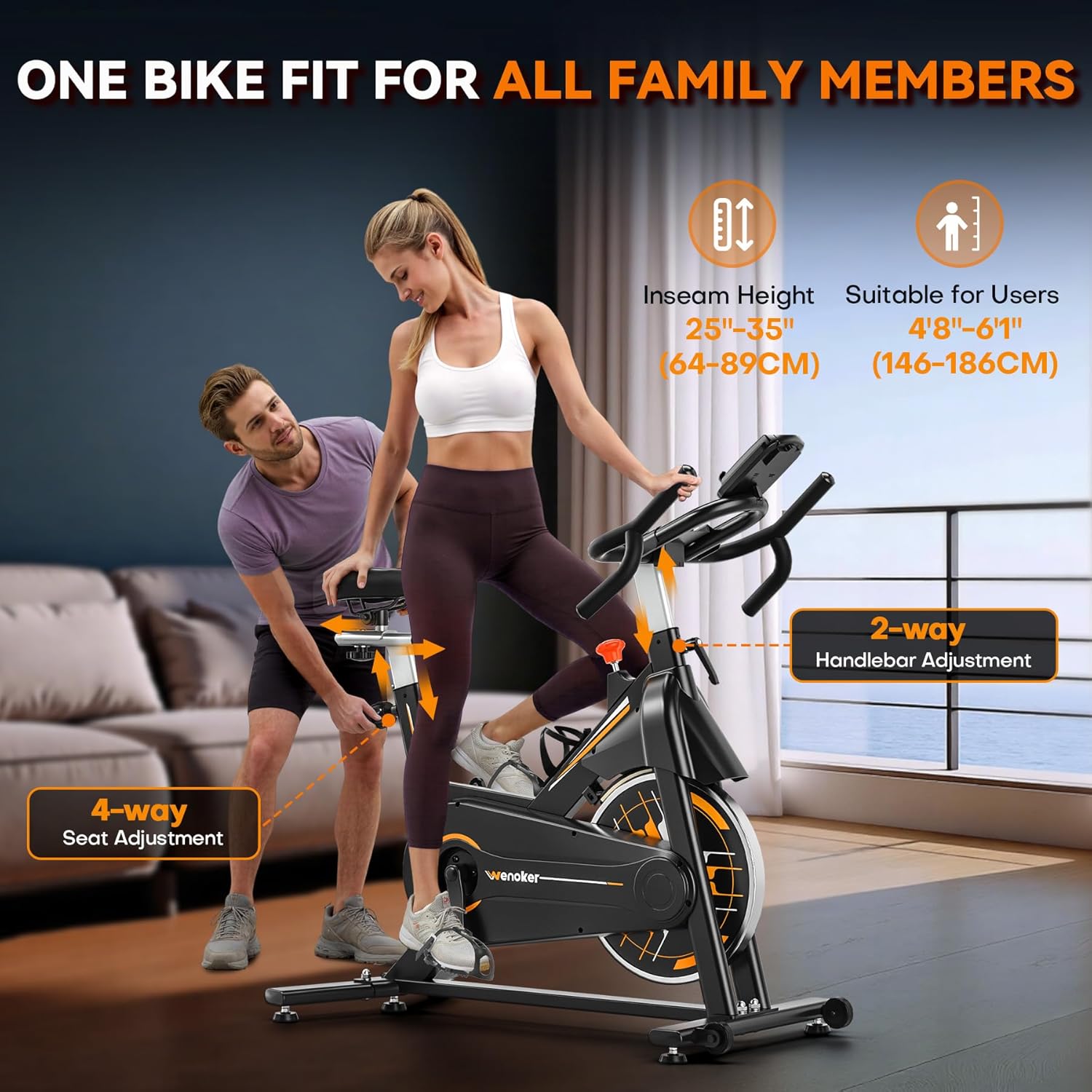 Wenoker JC305w Friction Resistance Exercise Bike