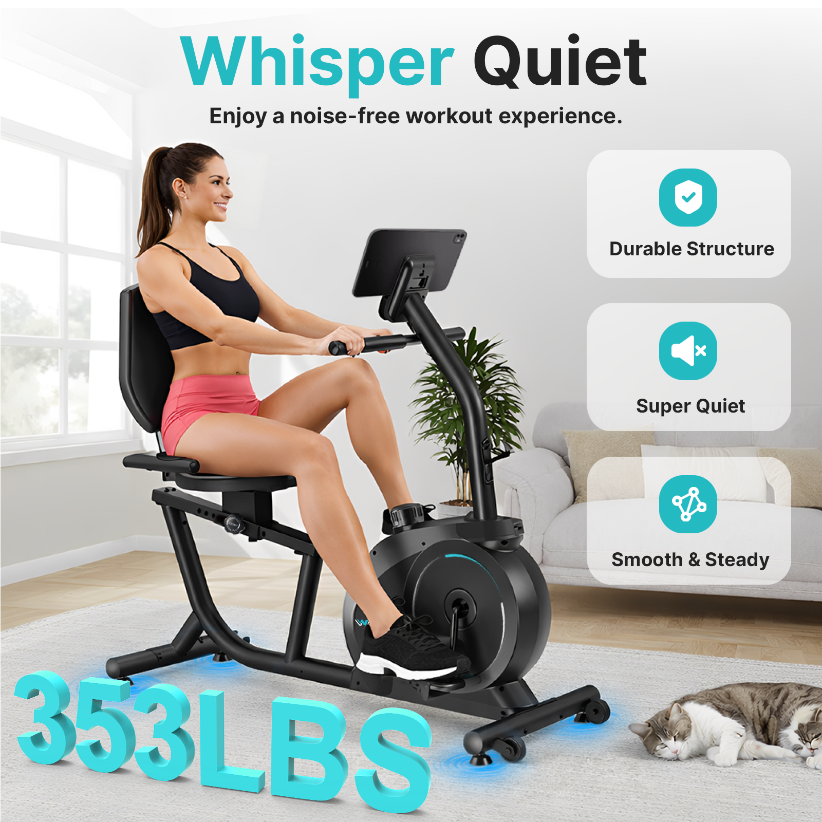 Recumbent Exercise Bike for Home