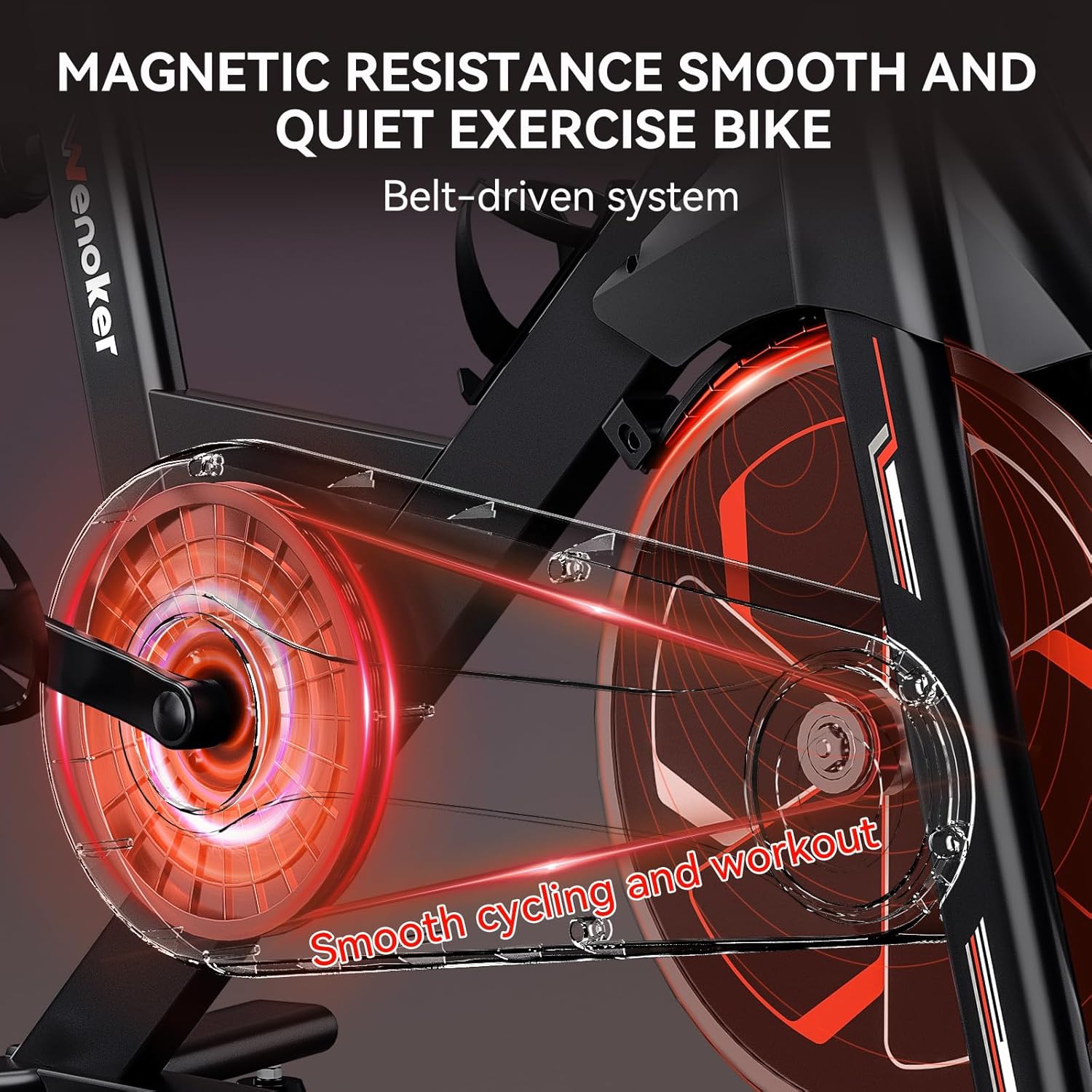 Wenoker Magnetic Exercise Bike JC306 (Red)