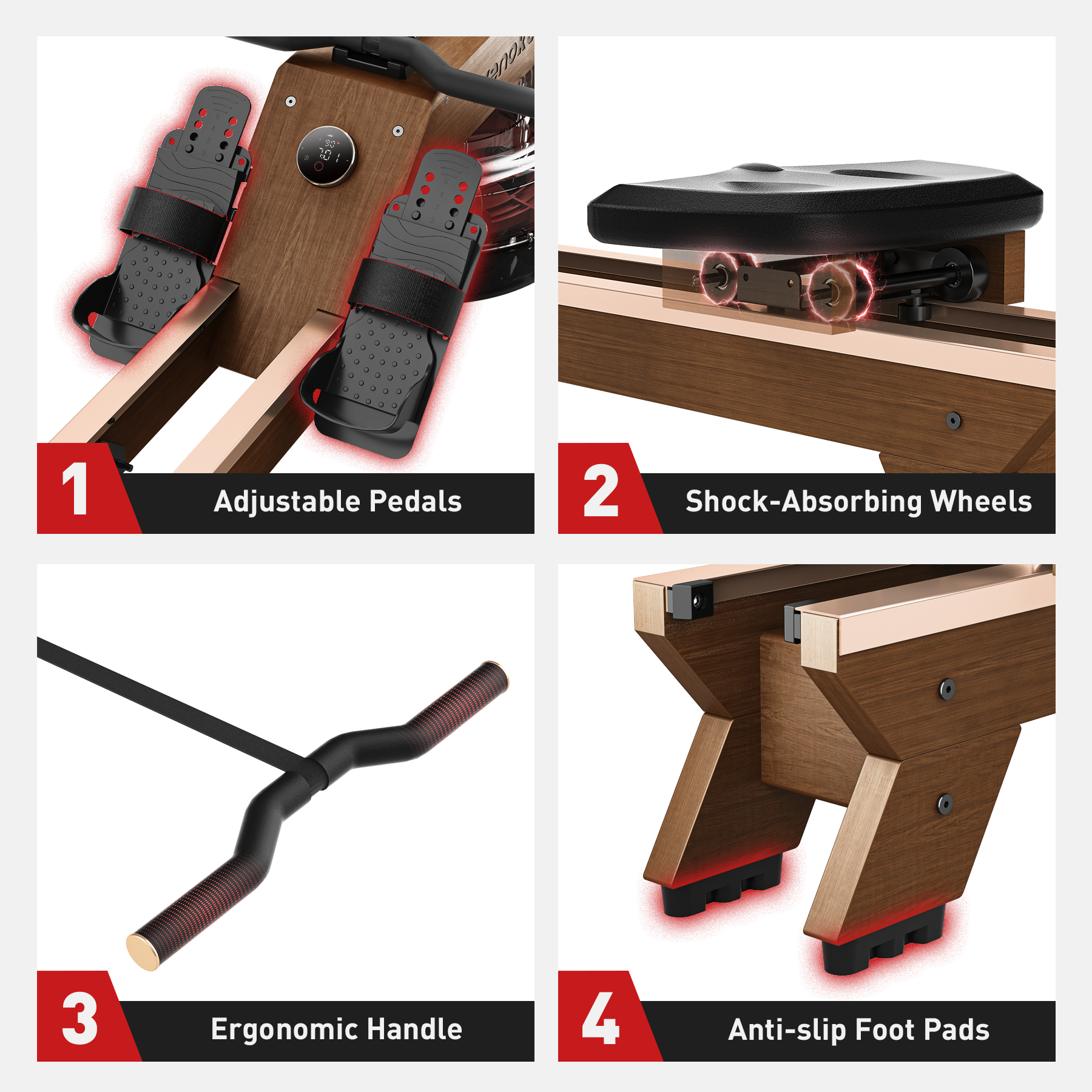 Wenoker Water Resistance Rowing Machine RW211-50