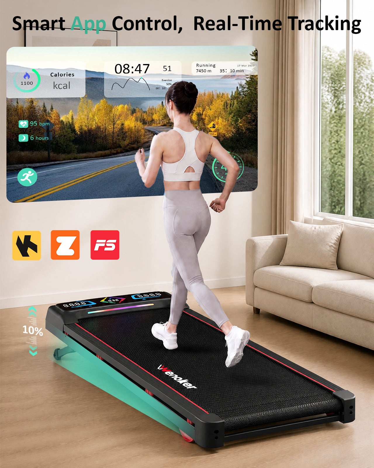 Wenoker A8 Walking Pad with Incline
