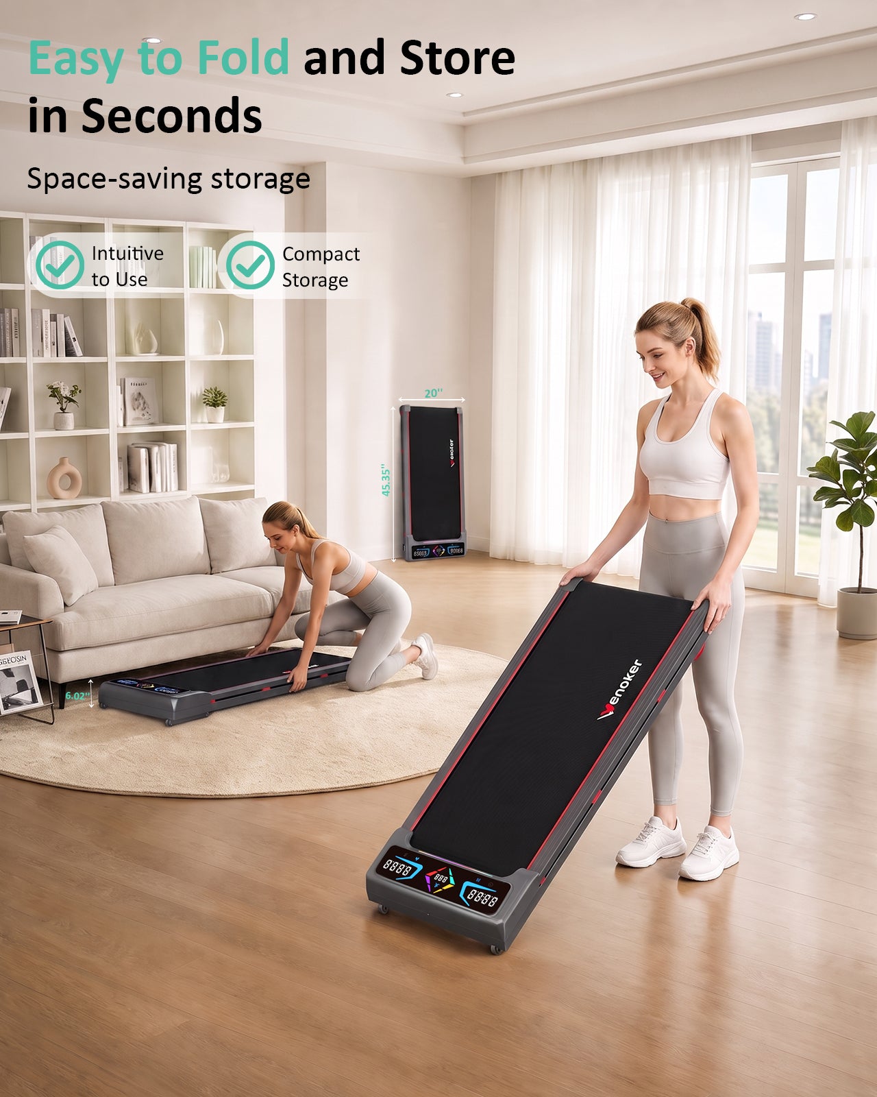 Wenoker A8 Walking Pad with Incline