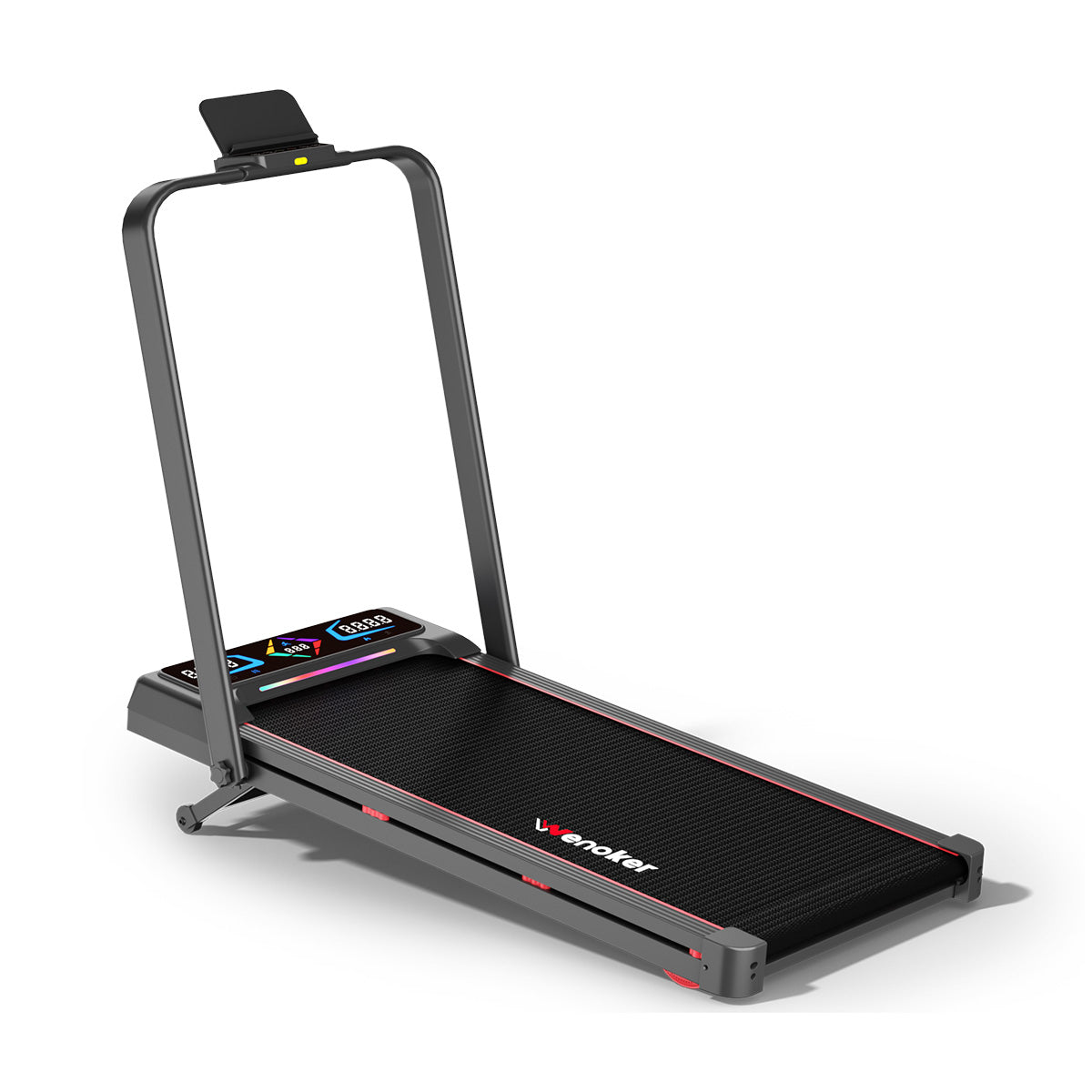 Wenoker A9 Foldable Walking Pad with Incline and Handrail